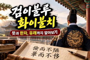 검이불루 화이불치 한자 뜻은? 그 유래를 알고 나면 의미가 달라진다